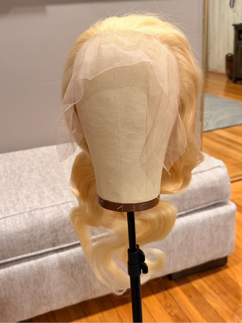 24” Blonde #613 Body Wave Human Hair Wig 13x6 HD Lace Front #068 - Picture 11 of 16